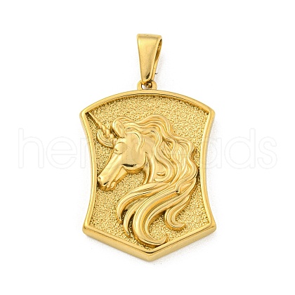 Ion Plating(IP) 304 Stainless Steel Pendants STAS-R231-14A-G-1