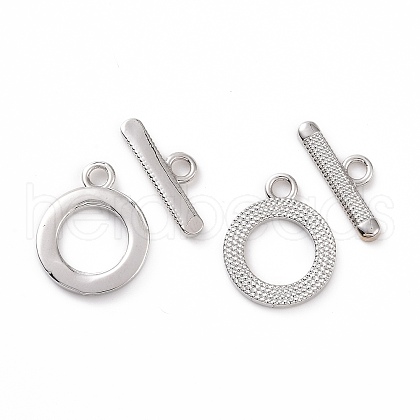 Brass Toggle Clasps KK-E068-VC177-1