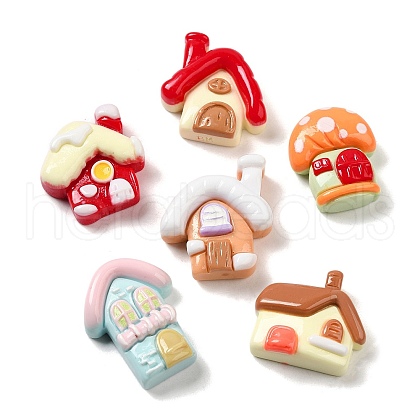 Opaque Resin Cabochons RESI-Q228-14-1