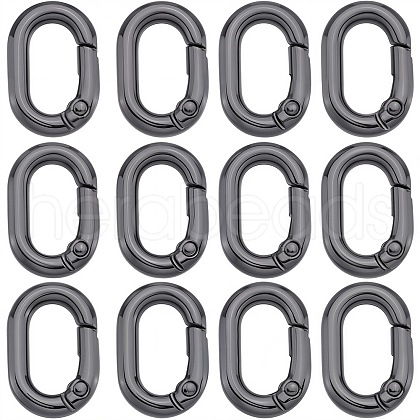 SUNNYCLUE 30Pcs Zinc Alloy Spring Gate Rings FIND-SC0010-83C-1