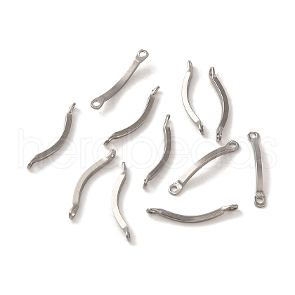 Non-Tarnish 304 Stainless Steel Connector Charms STAS-Q323-11P-1