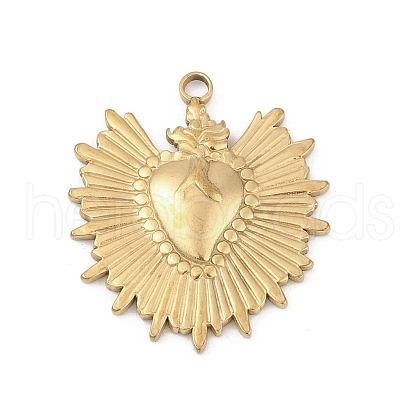 304 Stainless Steel Pendants STAS-D366-05A-G-1