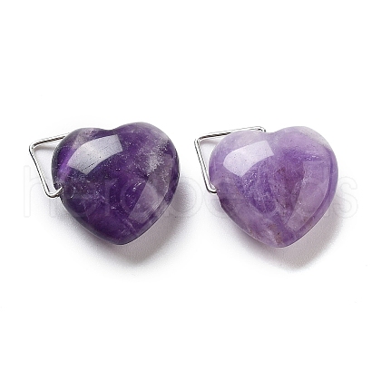 Natural Amethyst Pendants G-K371-02P-04-1