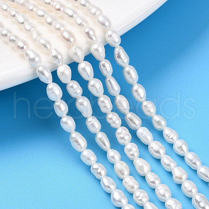 Natural Cultured Freshwater Pearl Beads Strands PEAR-N012-03P-01-1