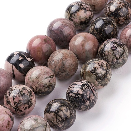Natural Rhodonite Beads Strands G-G731-10-20mm-1