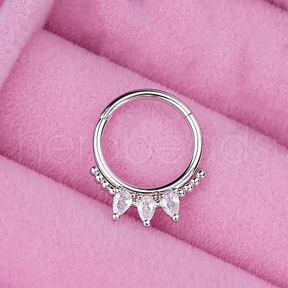 316L Stainless Steel Hoop Nose Rings WGEE114-13-1