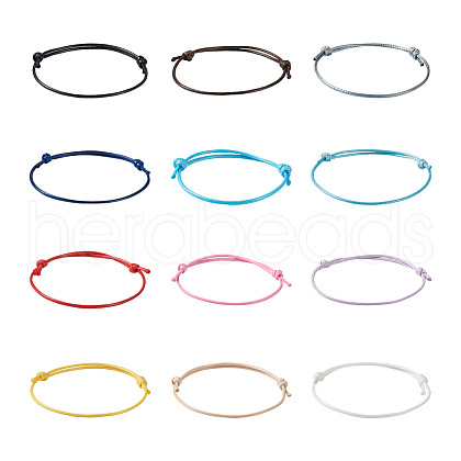 120Pcs 12 Colors Korean Waxed Polyester Cord Bracelet Making AJEW-TA0001-23-1