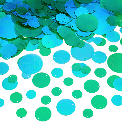 Olycraft 690Pcs 6 Style Iridescent PVC Paillette/Sequins Pendants KY-OC0001-31B-1