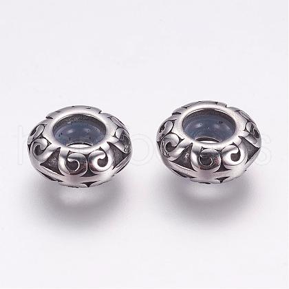 304 Stainless Steel Beads STAS-G133-01AS-1
