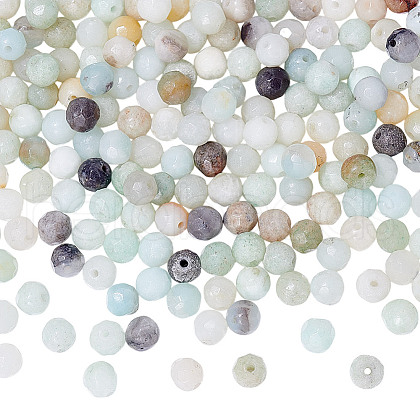  2 Strands Natural Flower Amazonite Beads G-NB0003-14-1