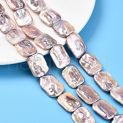 Baroque Natural Keshi Pearl Beads Strands PEAR-S020-D09-2A-1