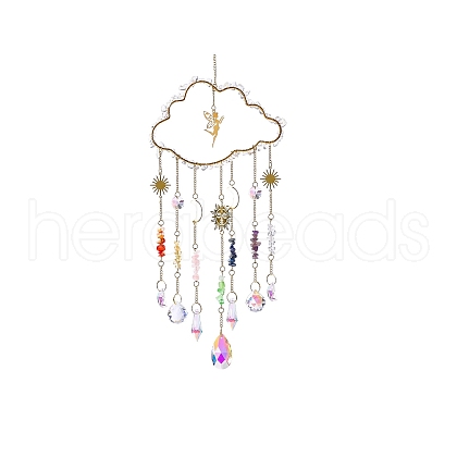 Metal Hanging Ornaments PW-WGAA007-02-1