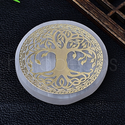 Natural Moroccan Gesso Cup Mat Sculpture Display Decorations PW-WG801DC-10-1