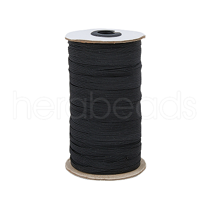 80 Yards Flat Polyester Elastic Cord EW-WH0015-03B-1