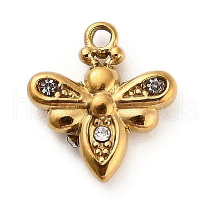 304 Stainless Steel Crystal Rhinestone Pendants STAS-P385-05A-D-1