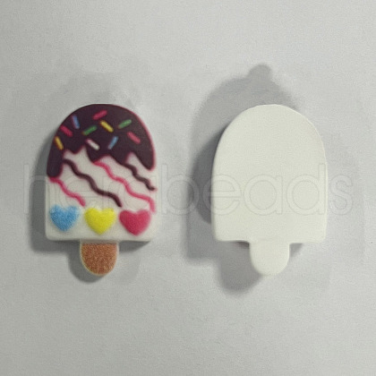 Printed Opaque Resin Decoden Cabochons RESI-T055-04F-1