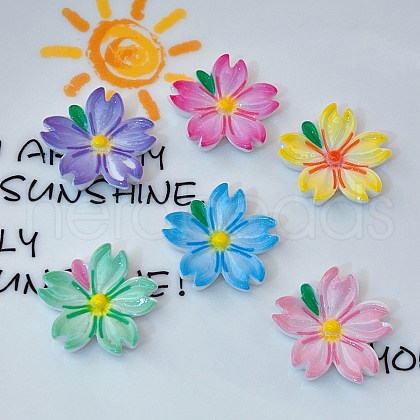 Opaque Resin Enamel Cabochons CRES-D308-10-1