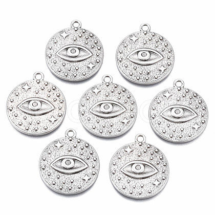 Tibetan Style Alloy Pendants PALLOY-S120-279-NR-1