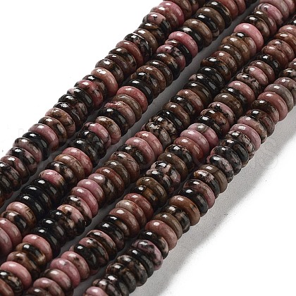 Natural Rhodonite Beads Strands G-G084-A06-01-1