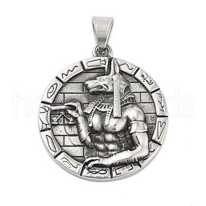 304 Stainless Steel Pendants STAS-S143-09-1