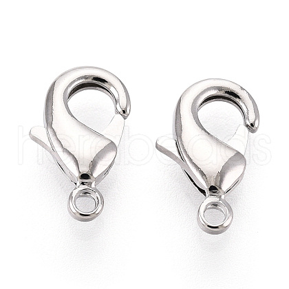 Brass Lobster Claw Clasps KK-YW0004-01B-P-1