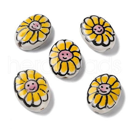 Handmade Porcelain Beads PORC-G011-04C-1