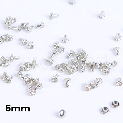 Brass Rhinestone Rivets KK-WH0035-13A-1