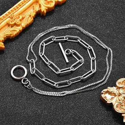 Non-Tarnish 304 Stainless Steel Chain Necklaces NJEW-JN02767-1