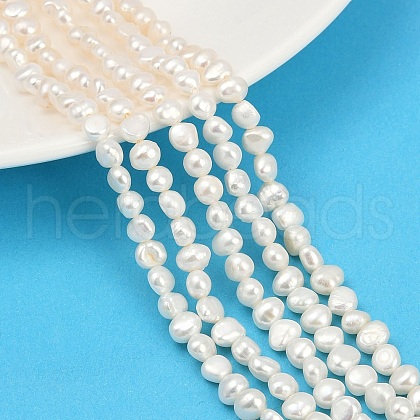 Natural Cultured Freshwater Pearl Beads Strands PEAR-P064-19D-13A-1