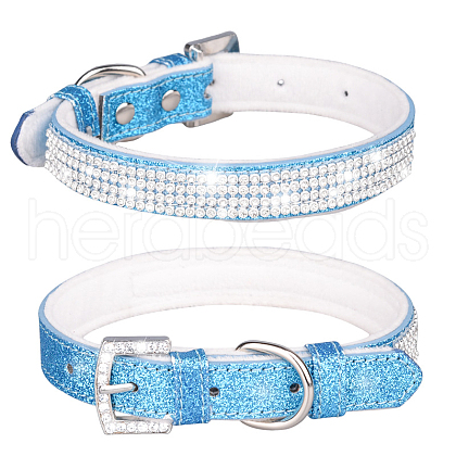 Adjustable Glittered Felt Pet Collars ANIM-PW0004-17A-10-1