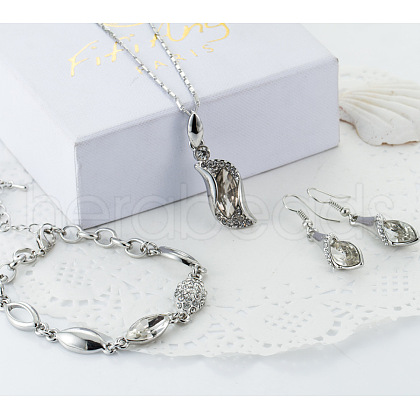 Alloy Rhinestone Jewelry Sets FS-WGB491C-01-1