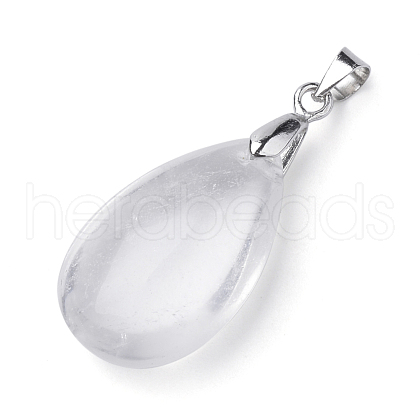 Natural Quartz Crystal Gemstone Pendants G-S243-30-1
