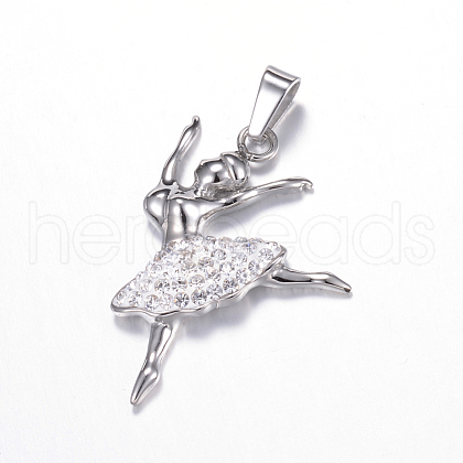 316 Surgical Stainless Steel Pendants STAS-P058-02B-1