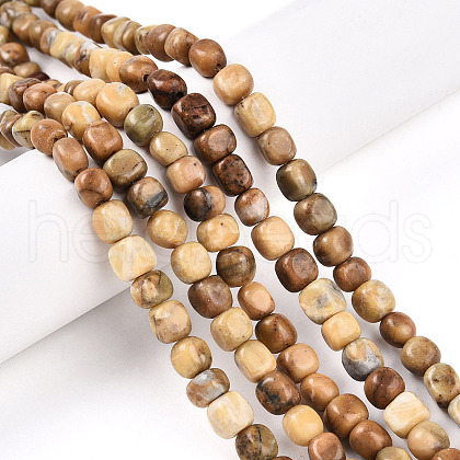 Natural Yellow Opal Beads Strands G-N346-04A-08-1