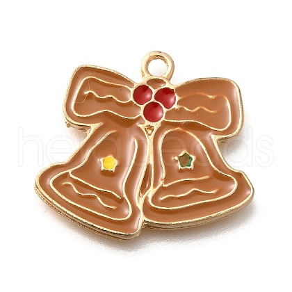 Christmas Theme Alloy Enamel Pendants ENAM-Q509-01KCG-12-1