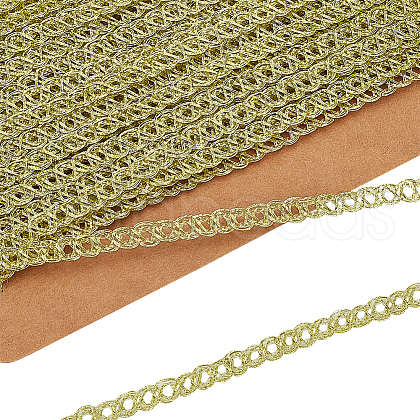 10 Yards Nylon Lace Ribbon OCOR-WH0078-187A-1