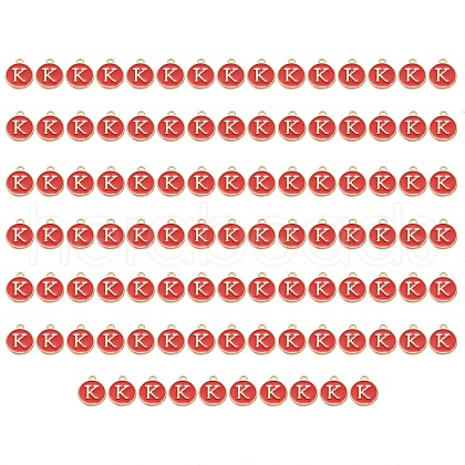 Golden Plated Enamel Alloy Charms ENAM-SZ0001-26C-K-1
