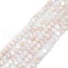 Gradient Color Electroplate Glass Bead Strands X1-GLAA-E042-03E-1