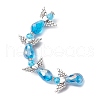 Angel Fairy Shape Electroplate Glass Beads Strands AJEW-JB01173-03-3