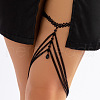 Iron Chain Elastic Tape Layered Tassel Leg Chains FS-WG04B60-11-1