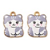 Printed Alloy Pendants ENAM-L042-07G-02-2