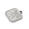 304 Stainless Steel Pendants STAS-I330-021P-2