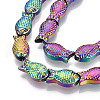 Electroplate Glass Beads Strands EGLA-T025-03D-3