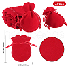 Beebeecraft 20Pcs Gourd Velvet Drawstring Bags TP-BBC0001-07A-01-2