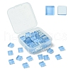 60Pcs Transparent Glass Cabochons GLAA-YW0003-65-18-1