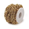 304 Stainless Steel knot with Textured Oval Link Chains CHS-S010-02G-2