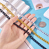 Yilisi 6M 3 Colors Oxidated Aluminium Twisted Chains CHA-YS0001-03-14
