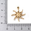 304 Stainless Steel Pendants STAS-E548-07G-3