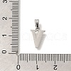 Ion Plating(IP) 304 Stainless Steel Micro Pave Cubic Zirconia Pendants STAS-H228-02P-05-3