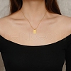 Stylish Stainless Steel 12 Zodiac Rectangle Pendant Necklaces for women GA2858-3-1